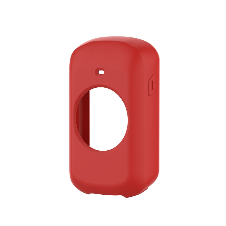 Red silicone protective case with oval screen cutout for Garmin Edge 830