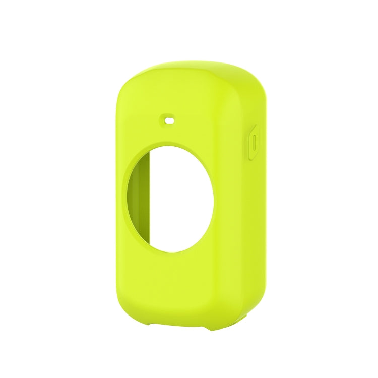 Lime green silicone protective case with oval screen cutout for Garmin Edge 830