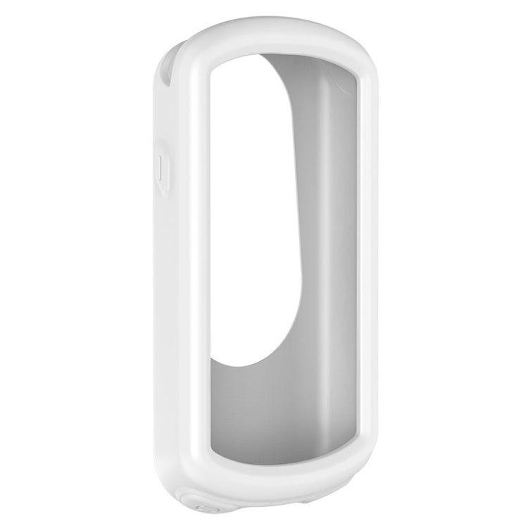 Protective case for Garmin Edge 1030, white silicone cover with front window cutout