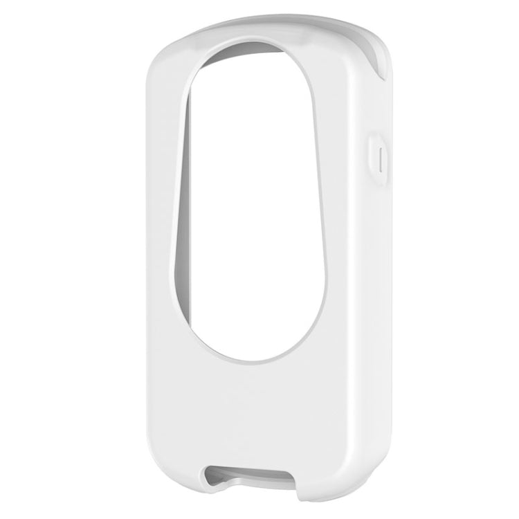 Protective case for Garmin Edge 1030, white silicone cover with bottom opening