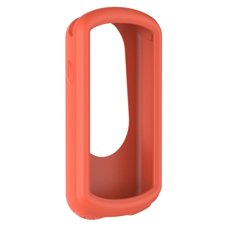 Protective case for Garmin Edge 1030, orange silicone cover with front window cutout