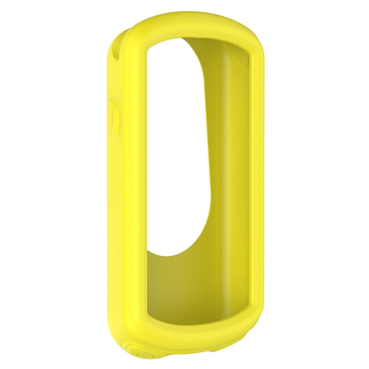 Protective case for Garmin Edge 1030, yellow silicone cover with front window cutout