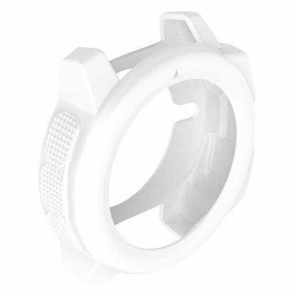 White protective shell for Garmin Instinct with raised side grip texture