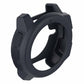 Black protective shell for Garmin Instinct with textured grip on left side