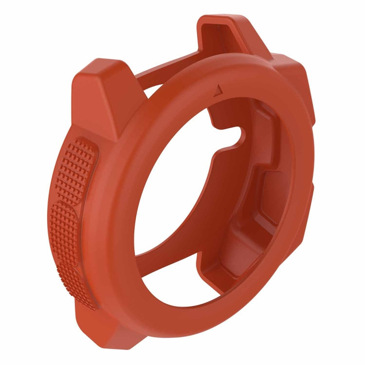 Flame red protective shell for Garmin Instinct with textured grip panel