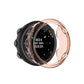 Transparent orange TPU protective shell for Garmin Forerunner 45S, rose-toned clear ring