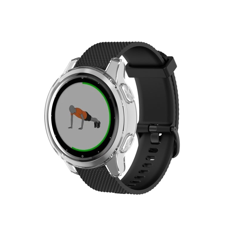 TPU protective shell for Vivoactive 4S, transparent black