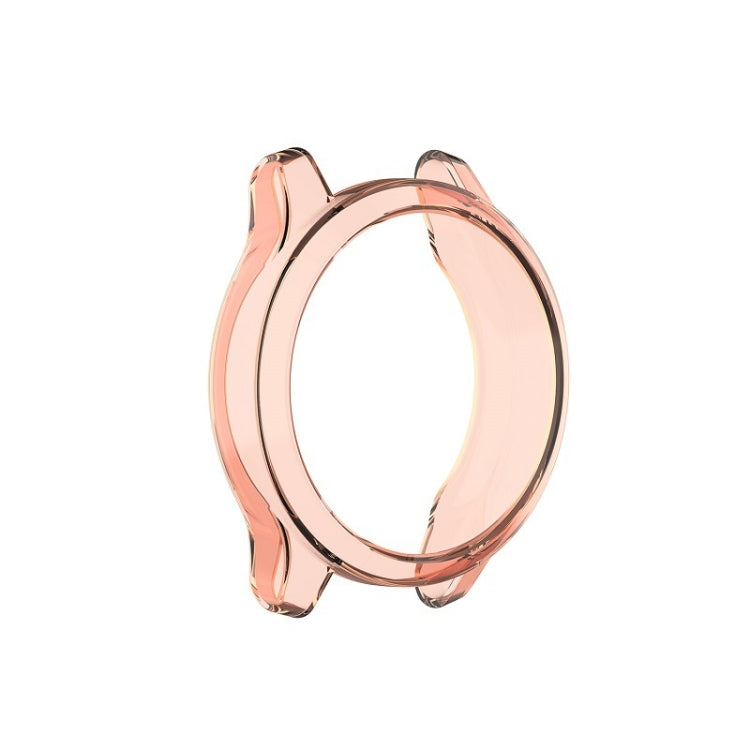 TPU protective watch shell case, transparent orange—side protective frame