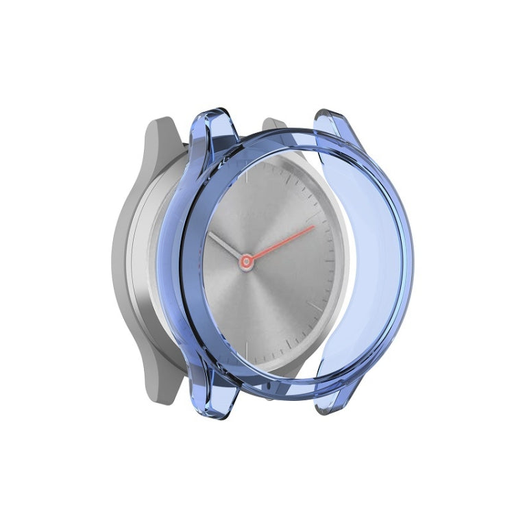 TPU protective watch shell case, clear blue TPU cover for watch face
