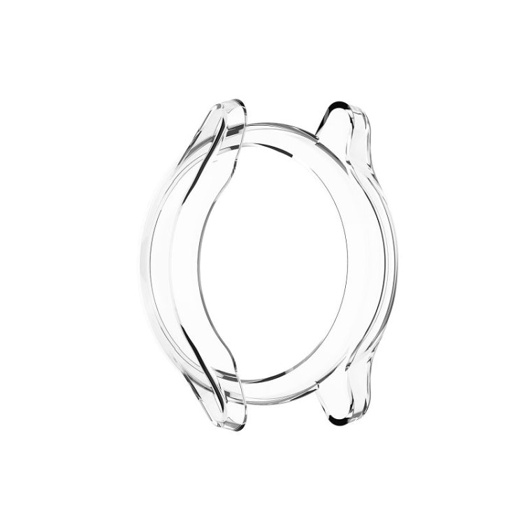 TPU protective watch shell cover, transparent white, contoured for secure fit