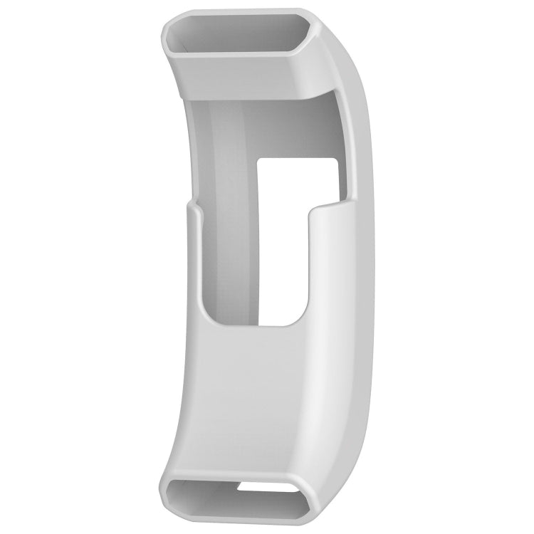 Silicone protective case for Garmin Vivosmart HR, white silicone band with open display window