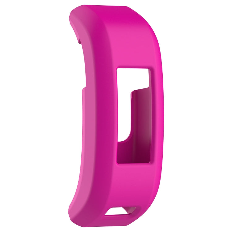 Silicone protective case for Garmin Vivosmart HR, magenta/purple band with display cutout