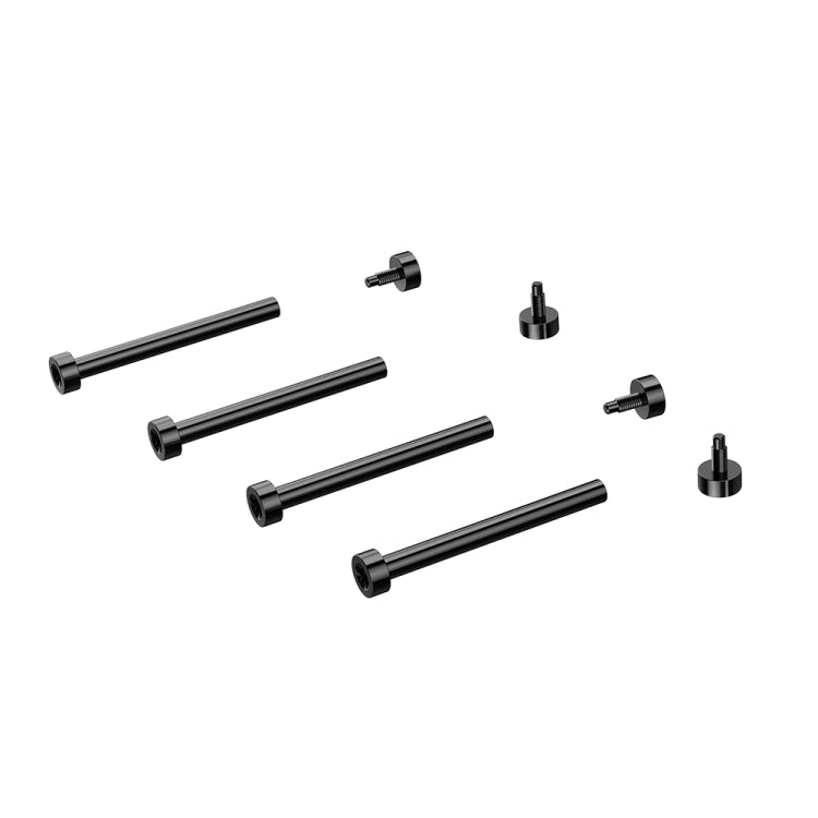 Watch strap connecting rod set with black rods and small pin connectors