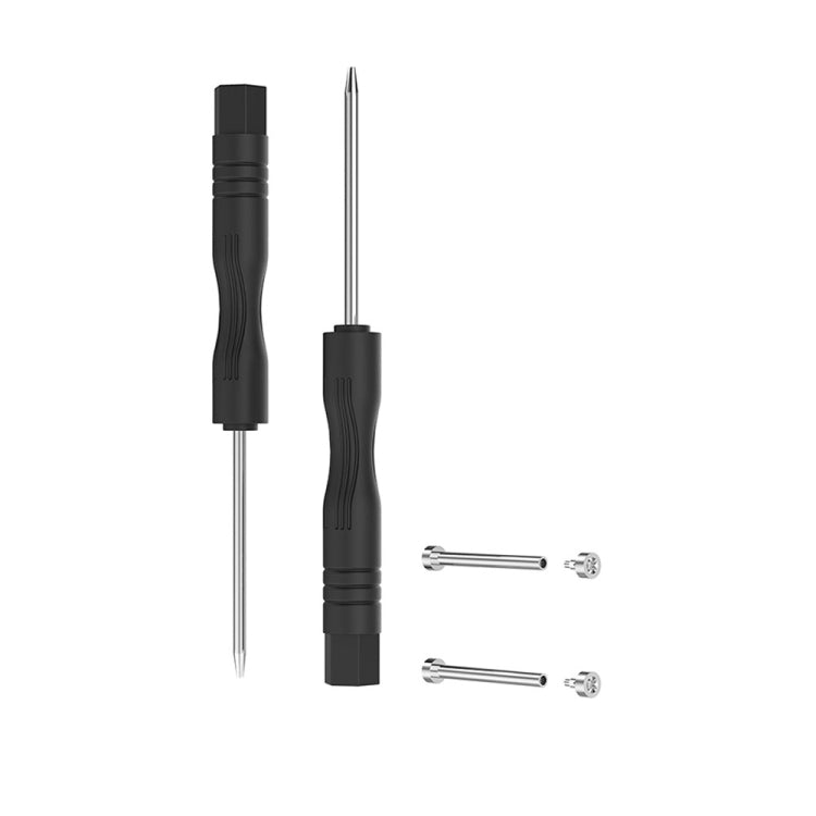 Black watch strap connecting tool set with two handles and metal rods
