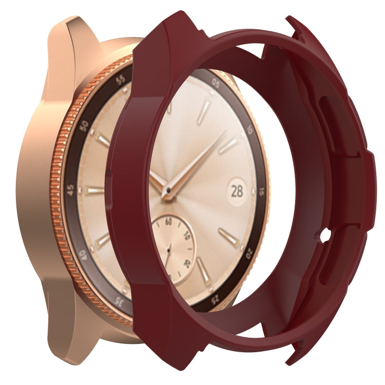 42mm red wine silicone watch case for Galaxy Watch, protective cover with latch points