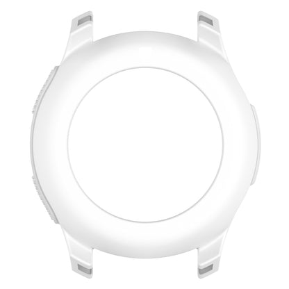 Universal silicone case with circular opening, white color