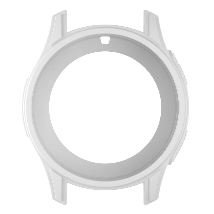 Universal silicone case with circular opening, light gray color