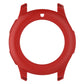 Universal silicone case with circular opening, red color