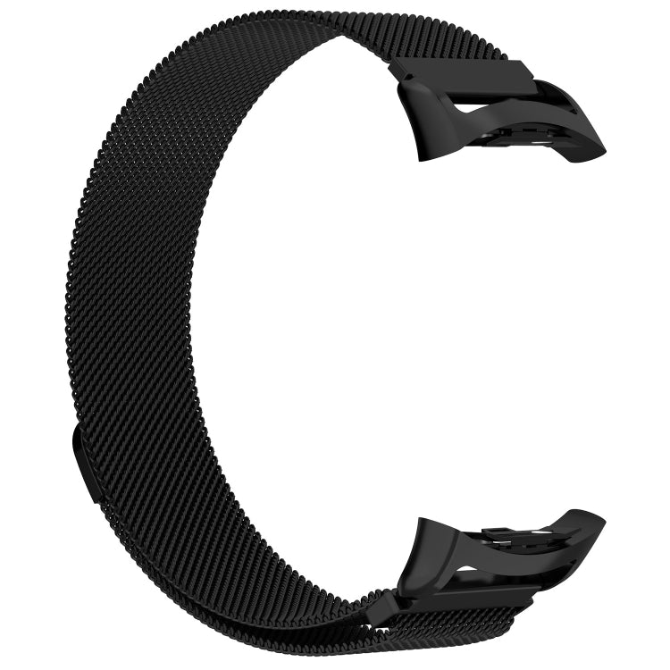 Milanese watch strap for Galaxy Gear S2 & R720, black metal mesh with buckle clasp