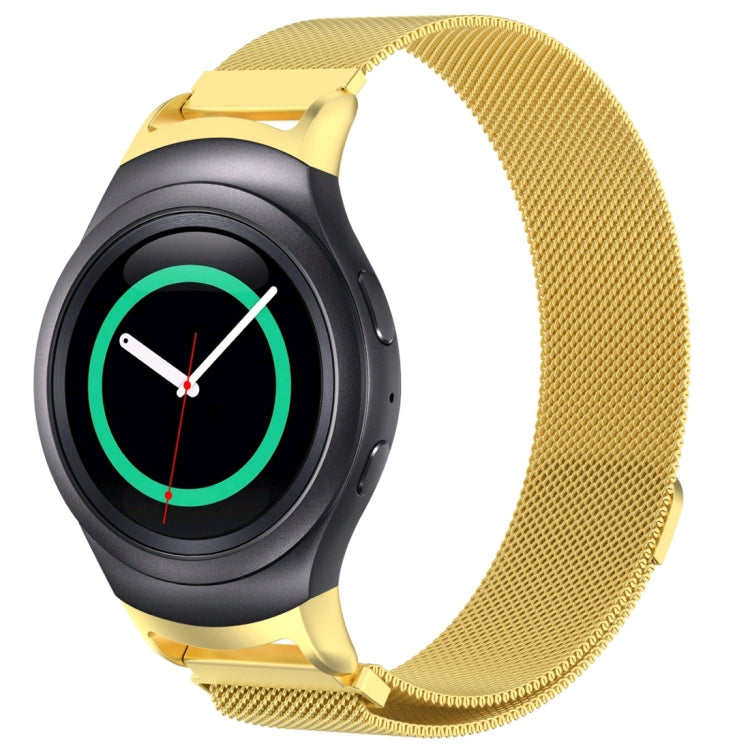 Milanese watch strap for Galaxy Gear S2 & R720, gold metal mesh with clasp