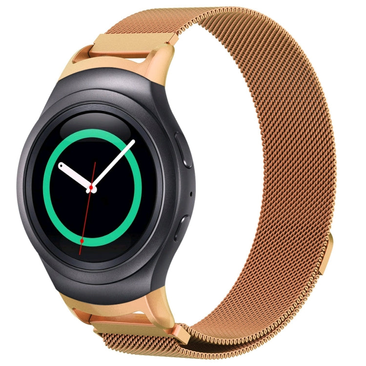 Milanese watch strap for Galaxy Gear S2 & R720, rose gold metal mesh with clasp