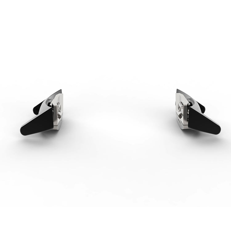 Silver metal phone strap clasp with stainless steel head and hinged connector