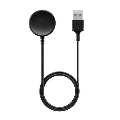 Black charging bracket with charging puck base and USB cable for smartwatch