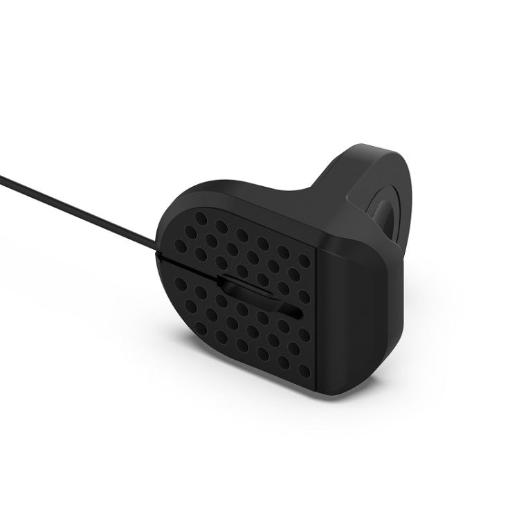 Black charging stand base with vent holes