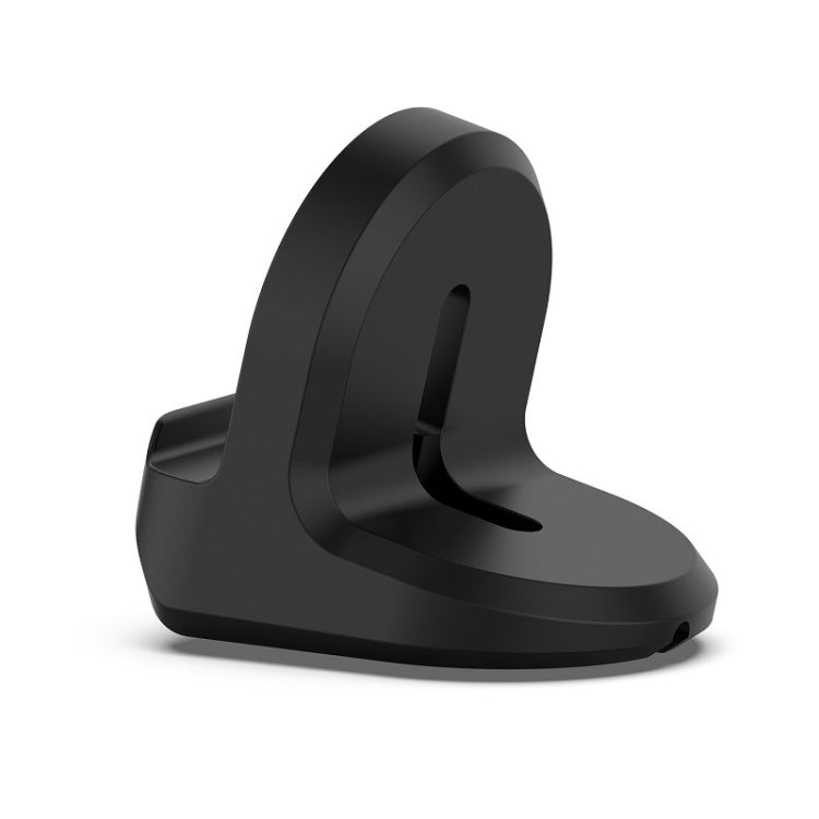 Black charging dock cradle with curved support arm