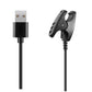 Black clip-on charging cable with USB-A plug and charging clip