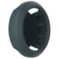 Dark gray silicone watch case cover with side cutouts for buttons and strap pins