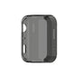 Smoke-gray TPU all-inclusive plating cover with see-through back and cutouts