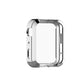 Silver TPU all-inclusive plating phone cover with cutouts and raised edges