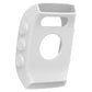 White silicone watch case for POLAR M430, side view with button covers