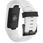 Textured watch strap, white with black outer band and black clasp