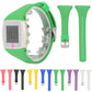 Silicone wrist strap for POLAR FT4 & FT7, green with metal clasp and strap holes