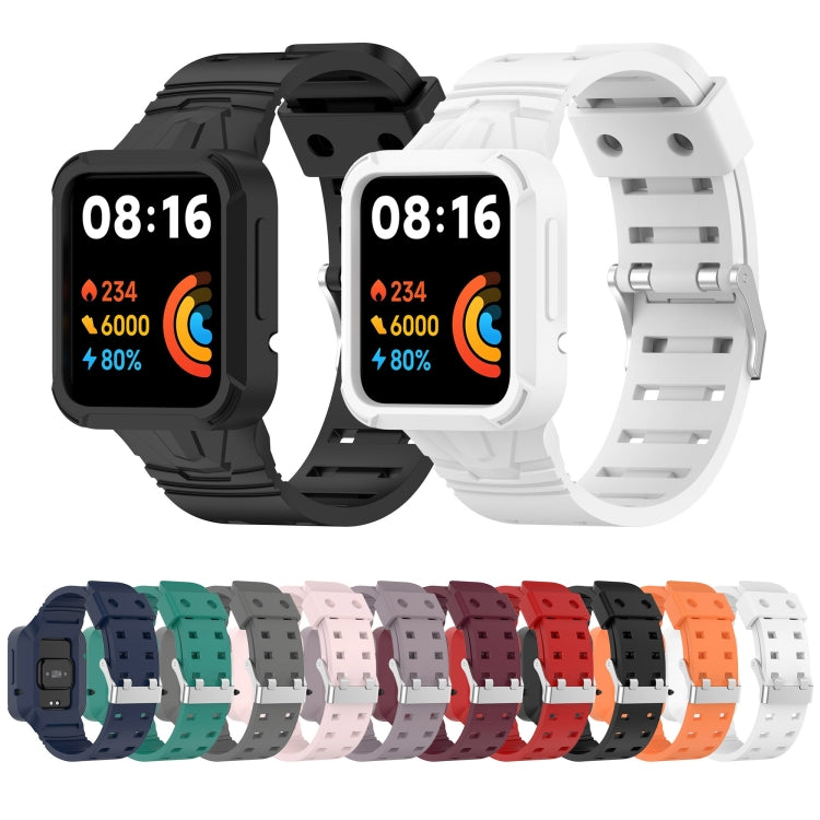 Assorted color set of silicone smartwatch bands with integrated straps and buckles.