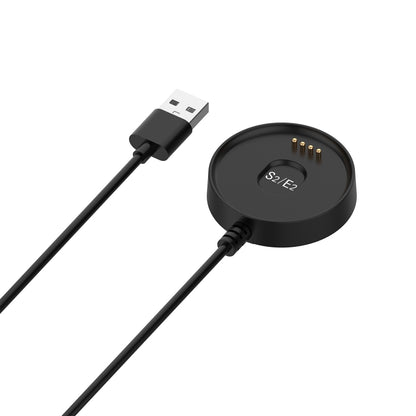 Universal USB-A charging and data cable with black magnetic watch dock
