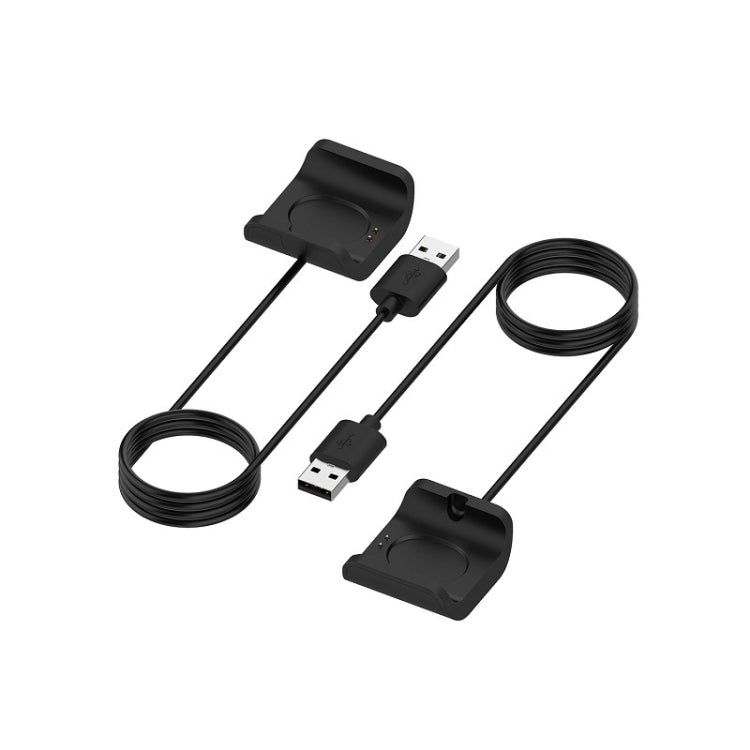 Black USB charging cable set with two connectors and cradle dock