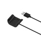 Black watch charger dock with USB plug and charging contacts