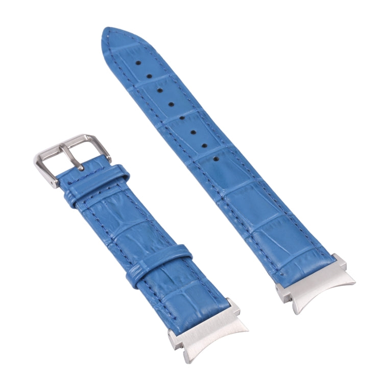 Slub Texture Leather Watch Band, For Samsung Galaxy Watch4 40mm/44mm