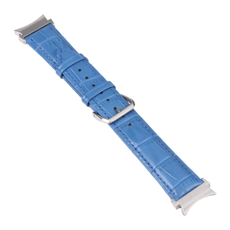 Slub Texture Leather Watch Band, For Samsung Galaxy Watch4 40mm/44mm