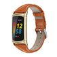 Mijobs Genuine Leather Slim Watch Band, For Fitbit Charge5