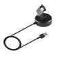 Charging base stand with cradle and USB cable loop