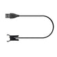 55cm charging cable with USB-A plug and open Fitbit Alta charging clip