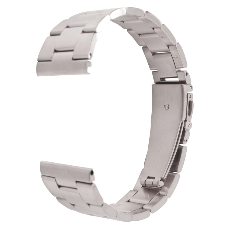 22mm Three-bead Steel Watch Band