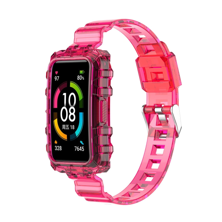 Integrated Transparent Silicone Watch Band, For Huawei Band 7