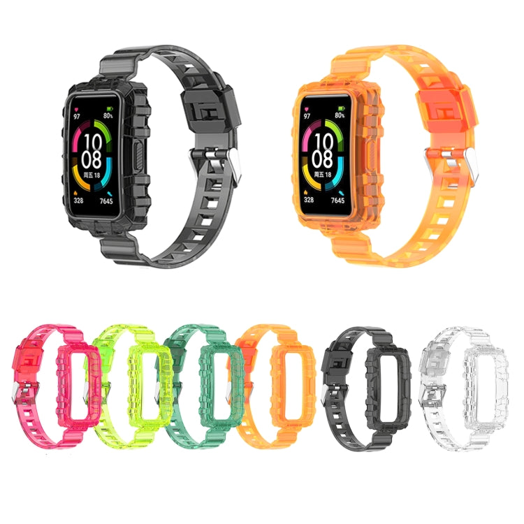 Integrated Transparent Silicone Watch Band, For Huawei Band 7