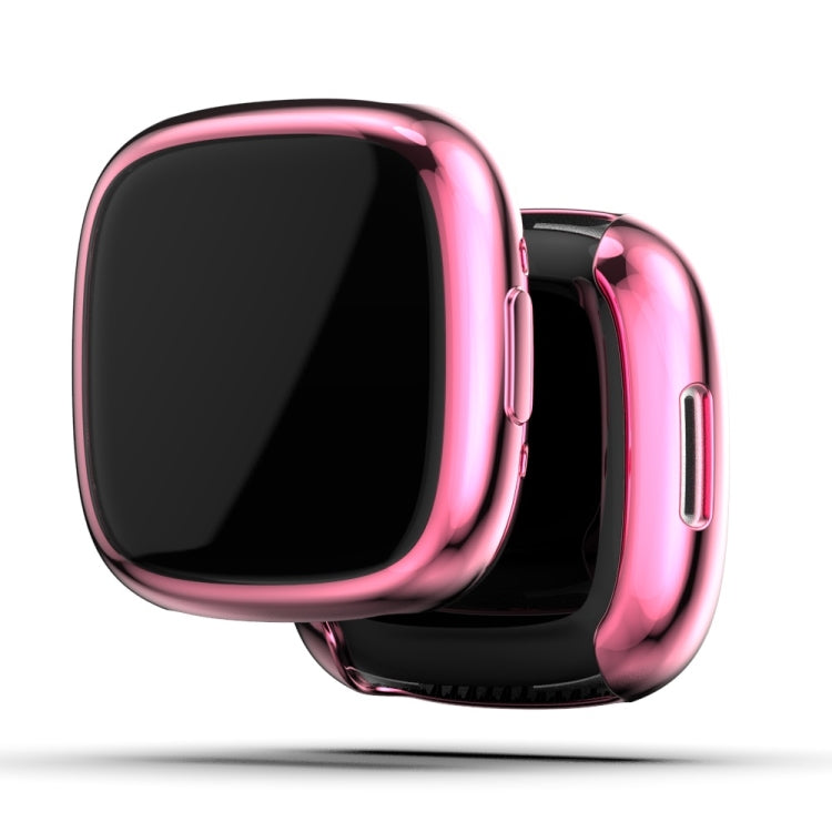 Full Coverage TPU Electroplating Watch Protective Case, For Fitbit Versa 4