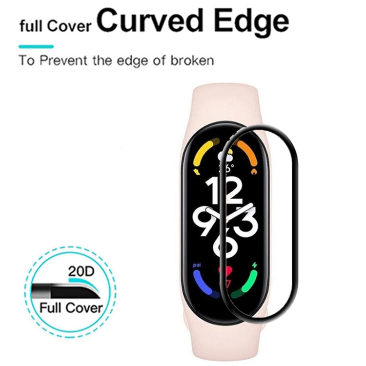 For Xiaomi Mi Band 7 / 7 NFC 3D Composite Hot Bending Screen Film Protector, 1 PC, 5 PCS